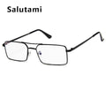 Luxury Famous Retro Modern Square Unisex Men and  Women‘s Sunglasses  With Alloy Metal Small Frame With Clear Double Bridge Men's Sunglasses - SJB-DIAMOND ELITES