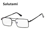 Luxury Famous Retro Modern Square Unisex Men and  Women‘s Sunglasses  With Alloy Metal Small Frame With Clear Double Bridge Men's Sunglasses - SJB-DIAMOND ELITES