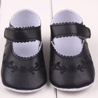 Black Soft Newborn Baby Girl Shoes Prewalker First Walkers Lovely Sneakers Infant Kids Girls Princess Shoes Stevvex