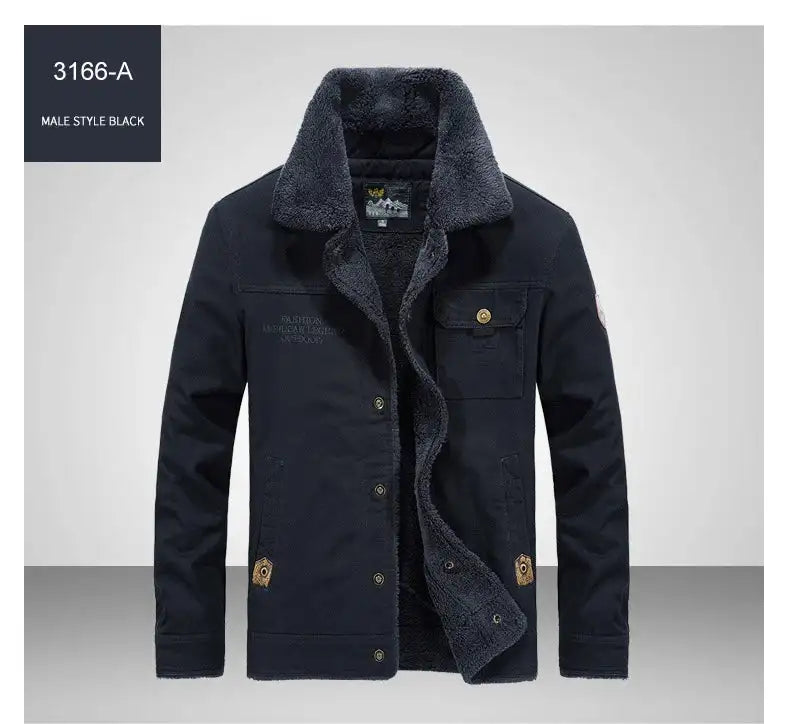Windbreaker Winter Jacket Men Thick Wool Liner Warm Jackets Male Outdoor Military Mens Coats Chaqueta Hombre Plus Size M-6XL