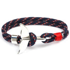 Fashion Whale Tail  Bracelets For Men And Women Charm  Survival Rope Chain  Bracelet Male Wrap Metal Hooks - SJB-DIAMOND ELITES