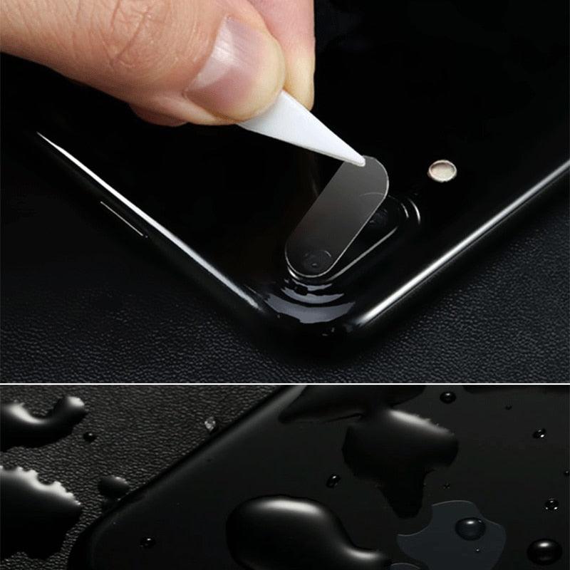 2pcs Camera Lens Protector Film For iPhone XS Max XR X glass on iPhone X 7 8 6 6S Plus 5 se Camera Lens  Protector Ultra HD Back Camera Lens Tempered Glass Camera Cover Film for iPhone Stevvex
