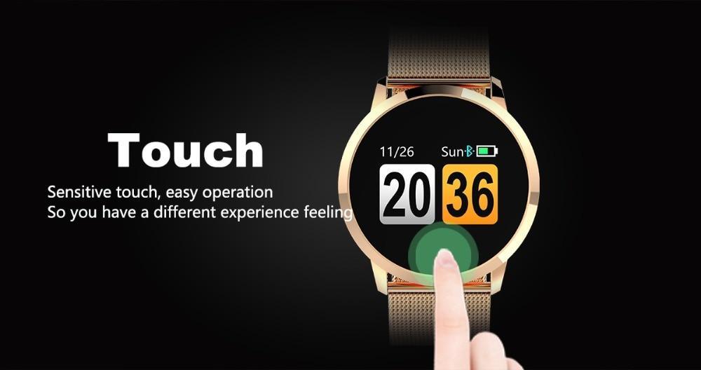 New Q8 LED Bluetooth Smart Watch With Stainless Steel Waterproof Breacelet Wearable Device Smartwatch Style for Men and Women With Fitness Tracker - SJB-DIAMOND ELITES