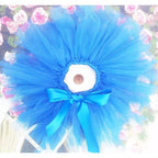Luxury Modern Elegant Baby Girl Tulle Tutu Skirt and Flower Headband Set Newborn Dress With Big Bow And With Headband