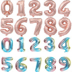Big 32 Inch Number Foil Balloons Gold Silver Blue Digital Globos For Wedding Birthday Party Decoration In NEW Luxury Style - SJB-DIAMOND ELITES