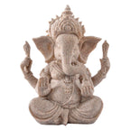 home decoration Nature Sandstone Indian Ganesha Figurine Religious Hindu Elephant God Statues Fengshui Elephant-Headed Buddha Lootquake LLC