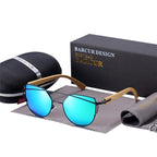 Bamboo High Quality Female Sunglasses Oversized Women Polarized Sunglasses With Natural Bamboo In Elegant and Luxury Cat eye Eyewear Luxury Style - SJB-DIAMOND ELITES