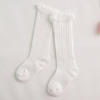 Modern Baby Girl Pure Cotton Summer High knee Mesh Breathable Cotton Long Girl Socks