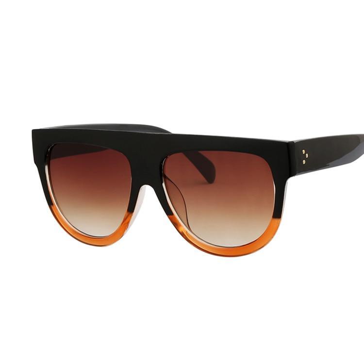 Retro Vintage Oversized Women Retro Luxury Big Frame Lady Retro Sunglasses With Eyewear UV400 Protection - SJB-DIAMOND ELITES