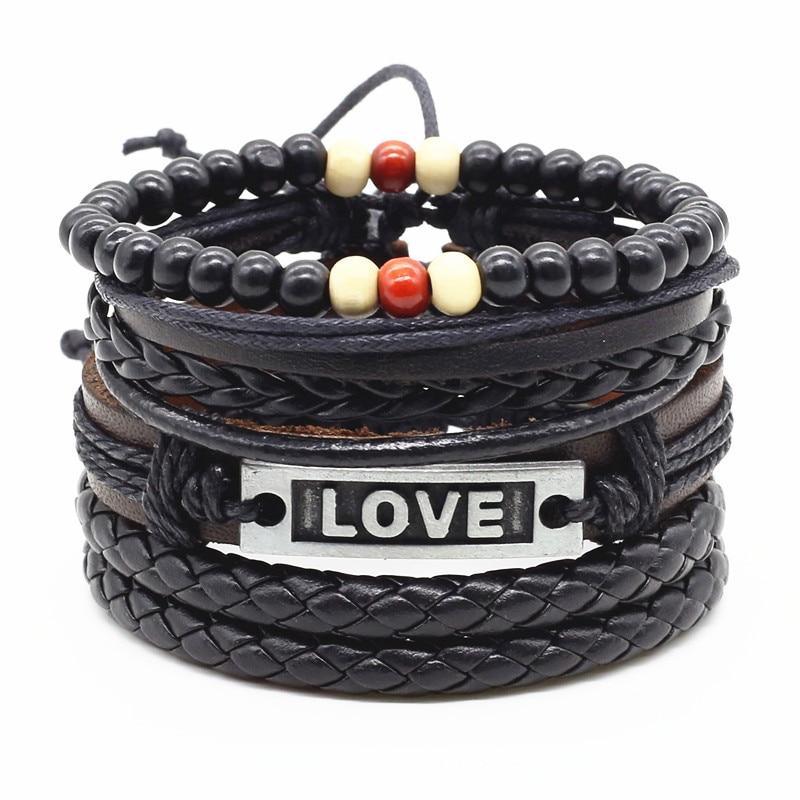 Handmade Modern Fashion New Luxury Wood Bead Charm Amazing Premium Leather Elegant Bracelet For Women - SJB-DIAMOND ELITES