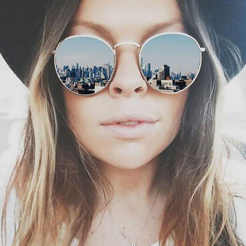 Leon Elegant Unisex Woman and Man Classic Round  Sunglasses Designer Glasses Lady Round Luxury Retro Sunglasses With Vintage Mirror Oculos De Sol Gafas - SJB-DIAMOND ELITES