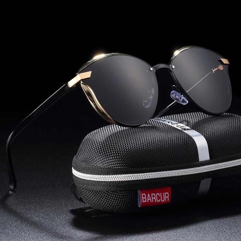 Luxury New Fashion Polarized Women Round Rimeless Popular Retro Classic Sunglasses Ladies lunette de soleil femme - SJB-DIAMOND ELITES