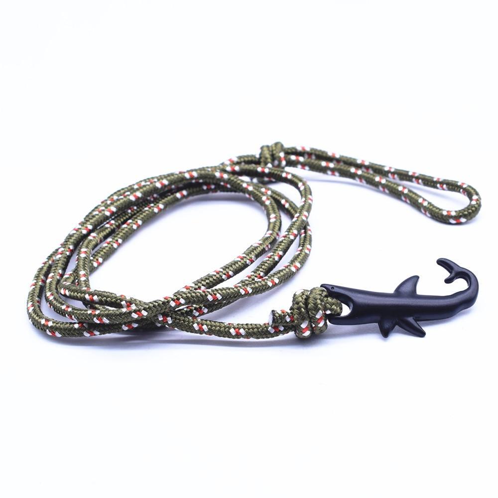 Nylon Rope Chain Luxury  Bracelets For Women And Men Ocean Shark Charm Bracelet Popular Jewelry Anchor Bracelet Style - SJB-DIAMOND ELITES