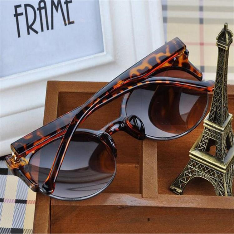 New Luxury Modern Fashion Retro Designer Super Round Circle Glasses  With Cat Eye Women's Sunglasses With UV400 Protection - SJB-DIAMOND ELITES