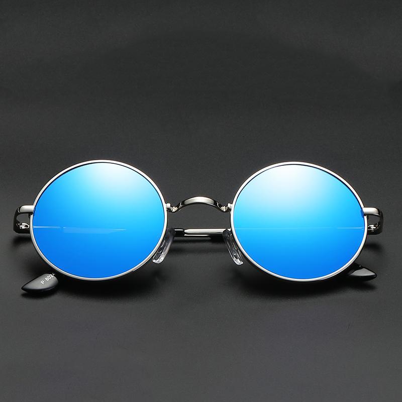 Luxury Elegent Retro Round Sunglasses Mirror Round Sunglasses Polarized Glasses  For Men and Women With UV400 Protection - SJB-DIAMOND ELITES