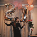 Luxury Big Modern 32inch Number Foil Helium Balloons For Birthday Party and Celebrations Modern Decoration - SJB-DIAMOND ELITES