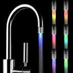 STEVVEX Home LED Water Faucet Creative LED Light Shower Head Water Romantic 7 Color Change   Home Bathroom Glow Lamps - SJB-DIAMOND ELITES