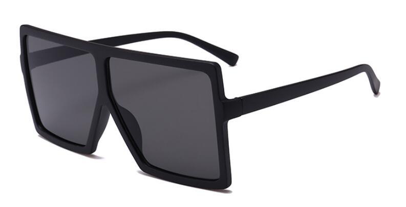 Oversized Luxury Trend New  Woman Sunglasses With Black Fashion Square Glasses And Big Frame Sunglasses In  Modern Glasses Famous Style - SJB-DIAMOND ELITES