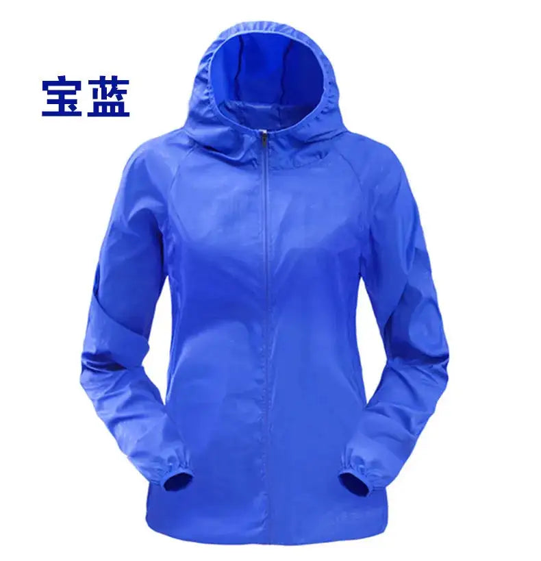 TRVLWEGO Outdoor Running Camping Hiking Bike Sport Jacket UV Proof Ultralight Waterproof Windbreaker Light Rain Proof Coat