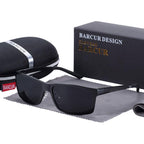 New Classic Square Polarized Sunglasses Men Aluminium Driving Sun glasses Shades For Men and Boys With UV400 Protection - SJB-DIAMOND ELITES
