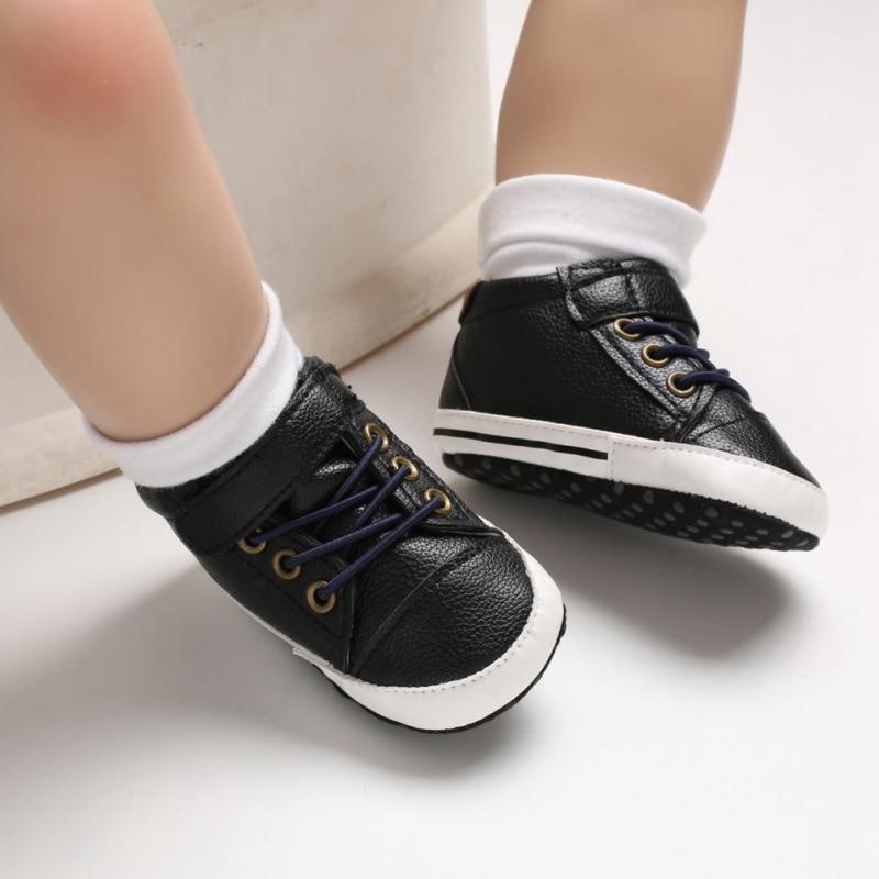 Newborn PU Leather Shoes Winter Fashion Baby Soft Sole Canvas Sneakers 0-12 Months Baby Boy And Girl Stevvex