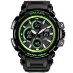 Army Green Modern Sport  Waterproof 50M Men Watches With LED Digital Display In Military Armi Relogio Masculino Style - SJB-DIAMOND ELITES