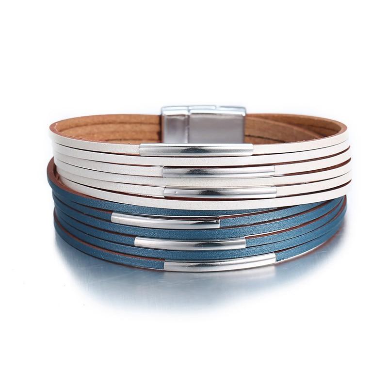 Legendary Amazing New Modern Fashion Pearl Elegant Multi-Layer Leather Handmade Bracelet Bangle Luxury For Woman - SJB-DIAMOND ELITES