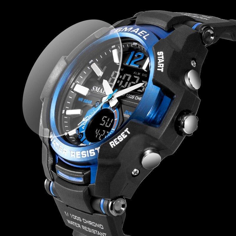 New Modern Luxury Sport Watch For Men Fashion Casual Alarm Clock 50M Waterproof In Military Chrono Dual Display Style Wristwatches Relogio Masculino - SJB-DIAMOND ELITES