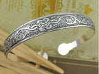 Big Elegant Luxury Amazing Classic Fashion Flower Metal Tibetan Indian Silver Vintage Retro Fashion Cuff Bracelet Bangle For Woman With Details of Animals - SJB-DIAMOND ELITES