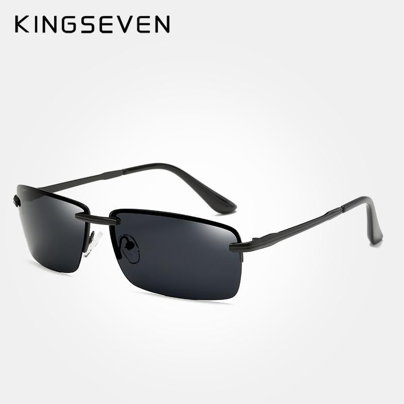 Luxury Classic Retro Rimless Sunglasses Men Polarized Gold Men's Shades Sun Glasses Luxury brands Night Driving Glasses Oculos de sol - SJB-DIAMOND ELITES
