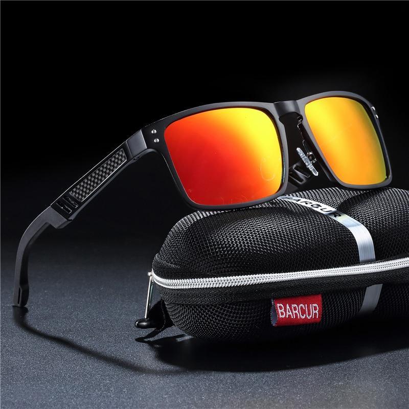 Trending Styles Aluminium Magnesium Square Men Luxury Sport Sunglasses Polarized Sunglasses for Men With UV400 Eyewear Protection Oculus de sol - SJB-DIAMOND ELITES