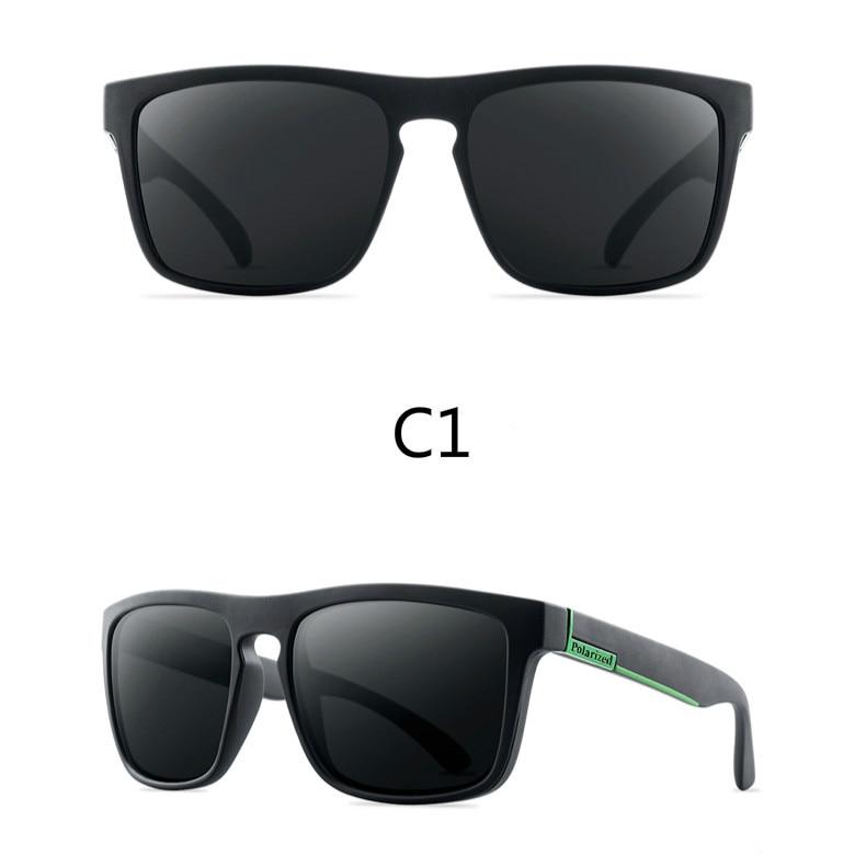 Men Polarized Sunglasses Vintage Anti-UV Driving Driver Black  Eyewear Rectangle Shades Men Oculos masculino - SJB-DIAMOND ELITES