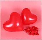 Modern 100Pc Red Pink Balloons 10Inch Love Heart Latex Balloons For Wedding Party and Celebration Helium Balloon Valentines Day Birthday Party Inflatable Balloons - SJB-DIAMOND ELITES