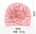 New Fashion Elegant Flower Baby Hat Newborn Elastic Baby Turban Hats for Girls In Modern Design