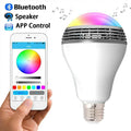 New  E27 Bluetooth 4.0 Wireless BulbSpeakers Smart RGB LED Audio Speaker Light Bulb Lamp For All phone 110V - 220V Speakers