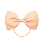 Luxury Handamde Small Baby Elastic Rubber band Head rope Mini Solid Ribbon Bow Tie For Girls Hair Accessories