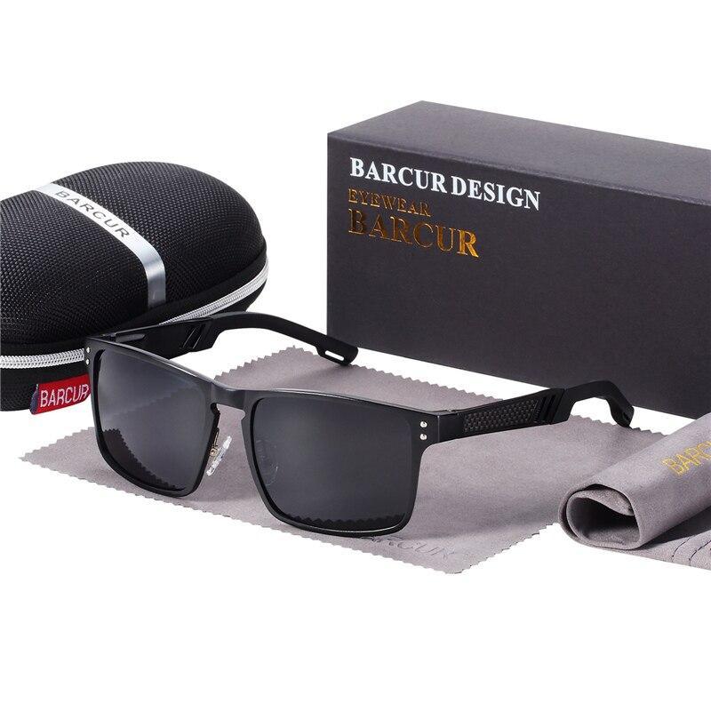 Trending Styles Aluminium Magnesium Square Men Luxury Sport Sunglasses Polarized Sunglasses for Men With UV400 Eyewear Protection Oculus de sol - SJB-DIAMOND ELITES