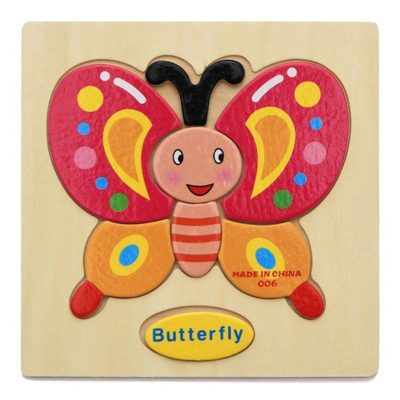 Wooden 3D Stevvex Modern Interesting Baby Learning Puzzles for Children Cartoon Animal Fruit Puzzles Intelligence Kids Children Educational Toy - SJB-DIAMOND ELITES