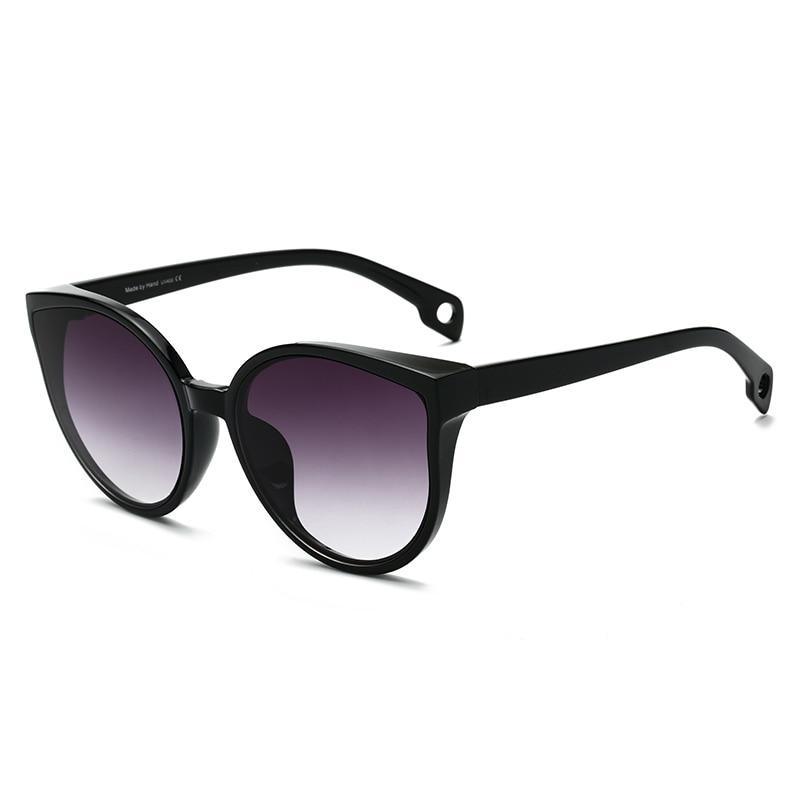 Luxury Modern Elegant Lady  Sunglasses WIth  Cat Eye Women Eyewear  Plastic Frame Clear Lens With  UV400 Protection - SJB-DIAMOND ELITES