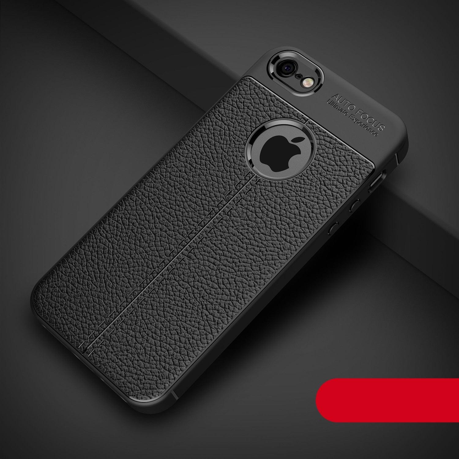 Soft Silicone Leather Flexible Back Cover for iPhone 6 Shockproof Case For iPhone Case Luxury Leather Soft For iPhone 5s Cover Luxury Men Black Business Case For Iphone Stevvex