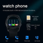 Famous Sport Men Smart Watch WIth SIM card For Android and IOS sistems With Camera Rounded Answer Call Dial Call Smartwatch and  Heart Rate Fitness Tracker - SJB-DIAMOND ELITES