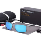 New Classic Square Polarized Sunglasses Men Aluminium Driving Sun glasses Shades For Men and Boys With UV400 Protection - SJB-DIAMOND ELITES