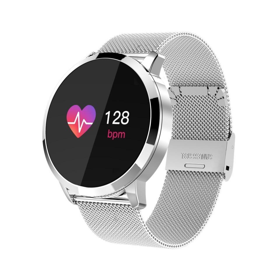 New Q8 LED Bluetooth Smart Watch With Stainless Steel Waterproof Breacelet Wearable Device Smartwatch Style for Men and Women With Fitness Tracker - SJB-DIAMOND ELITES