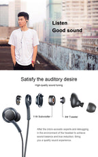 Headphone Earphone For Smart Phones  with Stereo In-Ear Headset Wire Earphones - SJB-DIAMOND ELITES