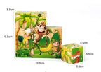 1Set Nine Blocks Six-sided 3D Wooden Cube Puzzle Toys  For Children Kids Educational Toys Funny Games - SJB-DIAMOND ELITES