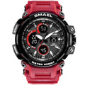 Red Modern Sport  Waterproof 50M Men Watches With LED Digital Display In Military Armi Relogio Masculino Style - SJB-DIAMOND ELITES