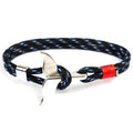 Fashion Whale Tail  Bracelets For Men And Women Charm  Survival Rope Chain  Bracelet Male Wrap Metal Hooks - SJB-DIAMOND ELITES