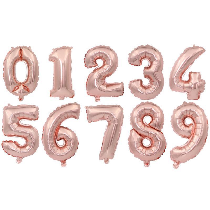Big 32 Inch Number Foil Balloons Gold Silver Blue Digital Globos For Wedding Birthday Party Decoration In NEW Luxury Style - SJB-DIAMOND ELITES