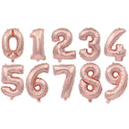 Big 32 Inch Number Foil Balloons Gold Silver Blue Digital Globos For Wedding Birthday Party Decoration In NEW Luxury Style - SJB-DIAMOND ELITES