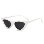 Elegant Cute Retro Cat Eye Sunglasses For  Women With Small Black White Triangle Vintage Ladies Sunglasses and UV400 Protection - SJB-DIAMOND ELITES